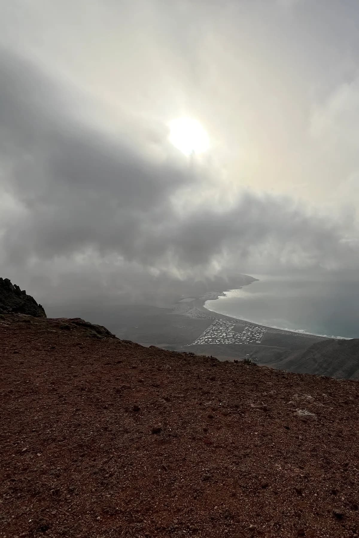 Ermita de las Nieves: oben auf der Mauer (und der älteste Wetterbericht der Insel)